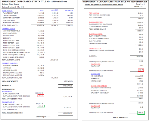 Balance Sheet _Income expenditure